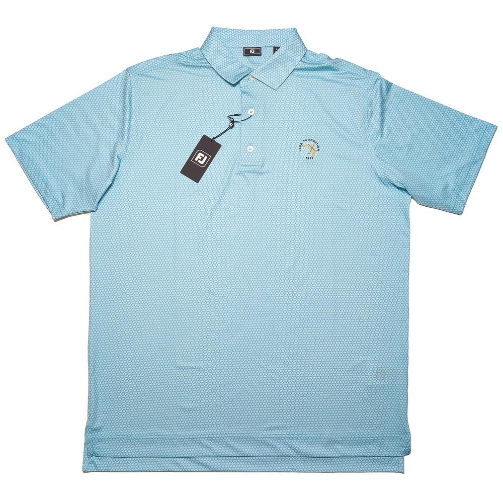 FOOTJOY Golf Polo Mens Large Blue NEW FSGA Florida State All Over Print AOP